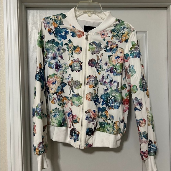 Karen Kane Jackets & Blazers - Karen Kane embroidered floral bomber jacket • worn once